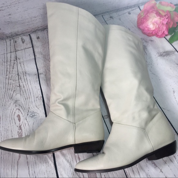 Joyce leather Vintage cream boot size 7.5 - Picture 5 of 7